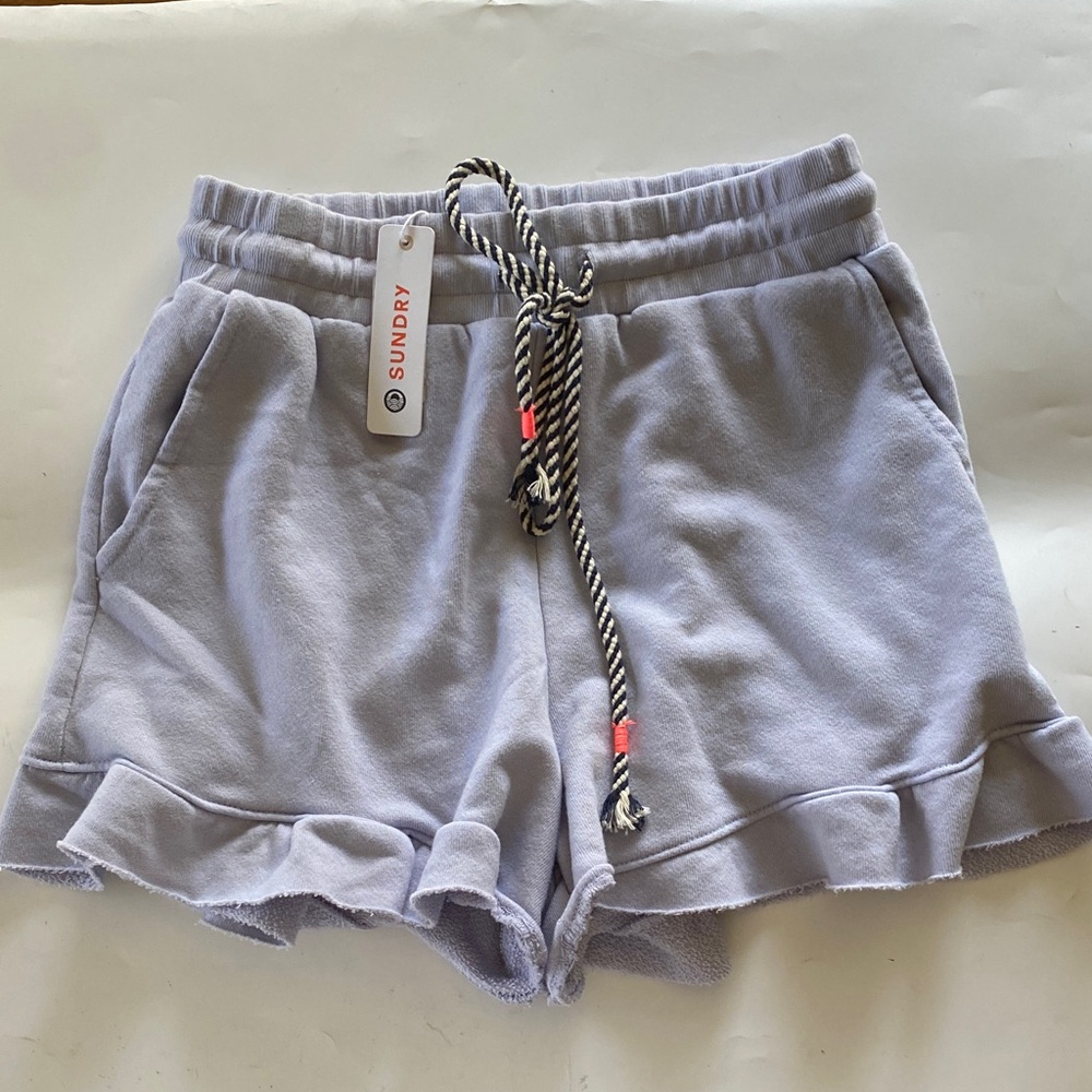 Anthropologie/Sundry Flutter Lounge Shorts Sz XS NWT Blue